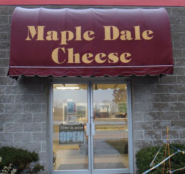 Maple Dale Cheese welcomes visitors. Photo credit: Maple Dale Cheese.