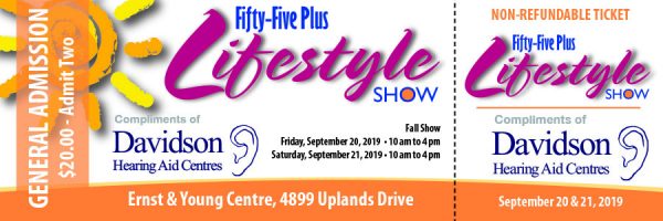 2019 Fall Lifestyle Show Ticket - Fifty-Five Plus Magazine