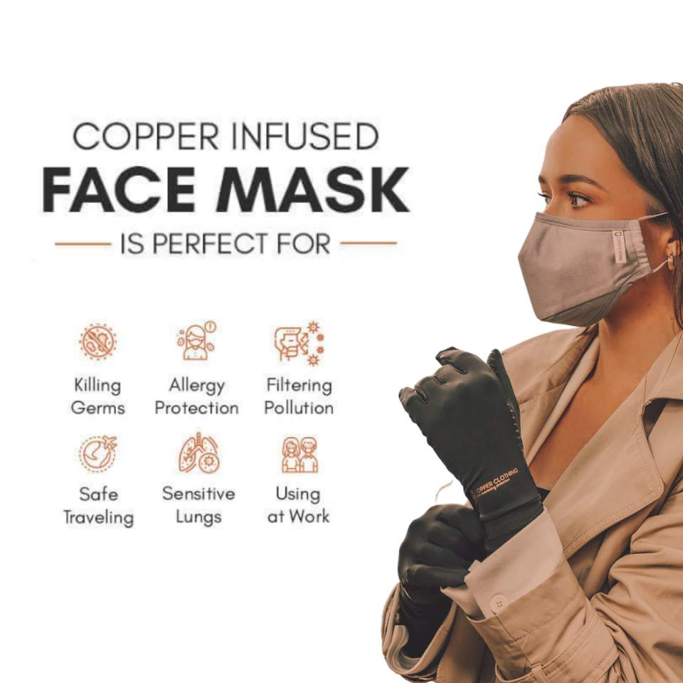 FourLayer Copper Face Mask FiftyFive Plus Magazine