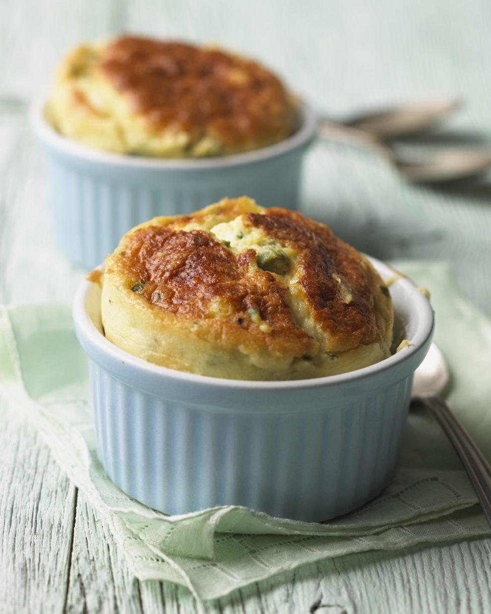 Asparagus and Cheddar Soufflés - Fifty-Five Plus Magazine Asparagus and Cheddar Soufflés - Fifty-Five Plus Magazine